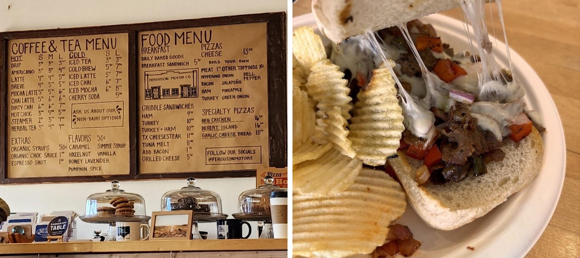 Ferguson Motors Cafe & Coffee Menu